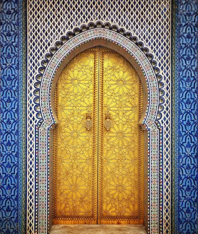 Porte dorée de Fès